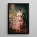 Portret van een dame - Raimundo de Madrazo y Garreta — ingelijst kunstwerk aan de muur