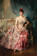 Portret van een dame - Raimundo de Madrazo y Garreta — weergave van het kunstwerk