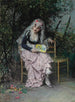 Het Afspraakje - Raimundo de Madrazo y Garreta — weergave van het kunstwerk