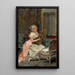 Vrouw met een gitaar - Raimundo de Madrazo y Garreta — weergave van het kunstwerk
