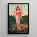 Padmini la dame du lotus - Raja Ravi Varma — ingelijst kunstwerk aan de muur