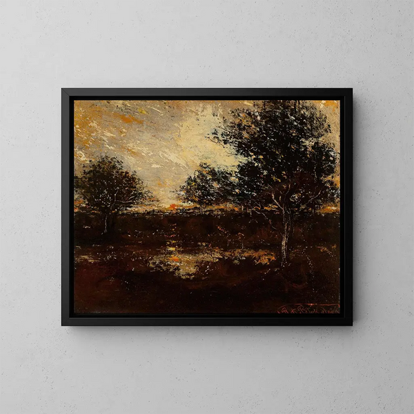 Reflecties - Ralph Albert Blakelock — ingelijst kunstwerk aan de muur