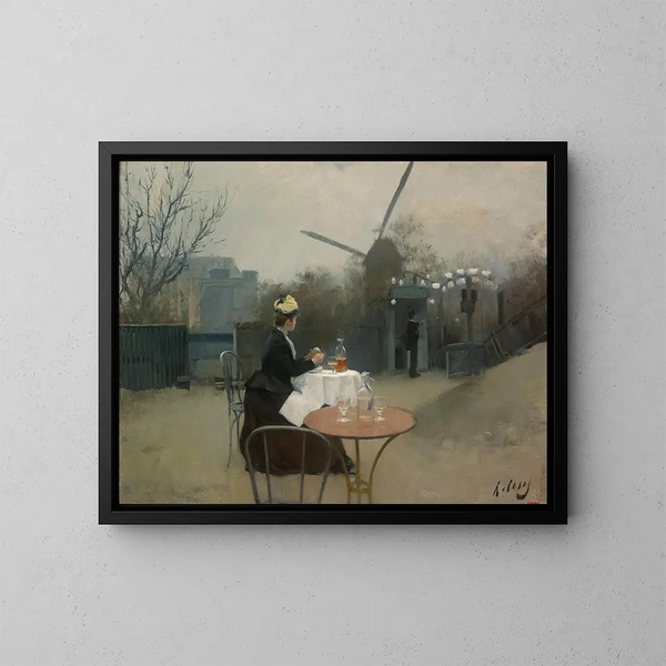 Plein air - Ramon Casas — ingelijst kunstwerk aan de muur