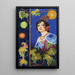 Young woman with shawl - Ramon José Izquierdo y Garrido — framed artwork on a wall