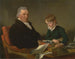 van Francis Noel Clarke Mundy en zijn kleinzoon William Mundy - Ramsay Richard Reinagle — weergave van het kunstwerk