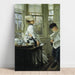 Reproductie van het schilderij Reading the News - James Tissot