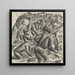 Aardappelplukkers aan het werk op het veld - Leo Gestel — wandpresentatie van het kunstwerk