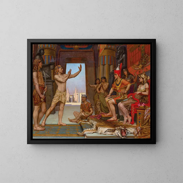 van Joseph die de droom van Farao interpreteert - Reginald Arthur — ingelijst kunstwerk aan de muur