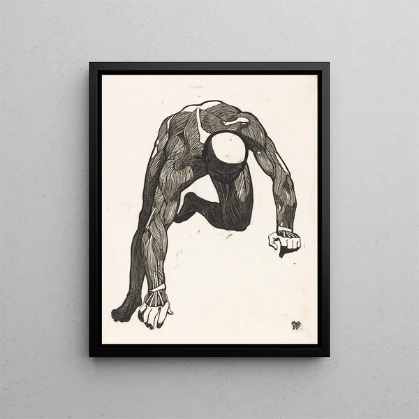 Reijer Stolk - Anatomische studie van de hals arm en beenspieren van een man.webp