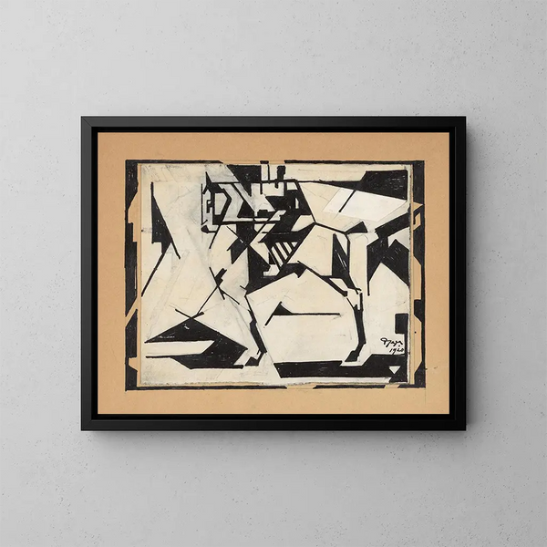 Cavalier - Reijer Stolk — ingelijst kunstwerk aan de muur