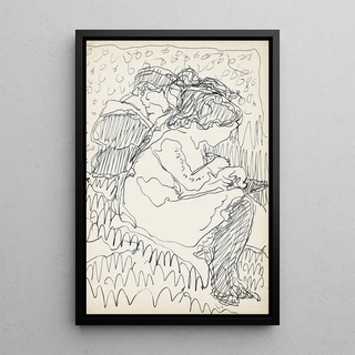 Reijer Stolk - Twee zittende meisjes in een landschap.webp