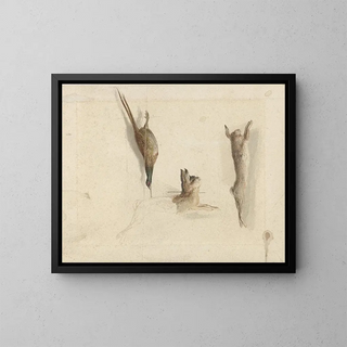Reinier Craeyvanger - Dode fazant en twee dode hazen.webp