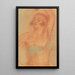 Woman with headband and raised arm - Reinier Willem Petrus de Vries — framed artwork on a wall