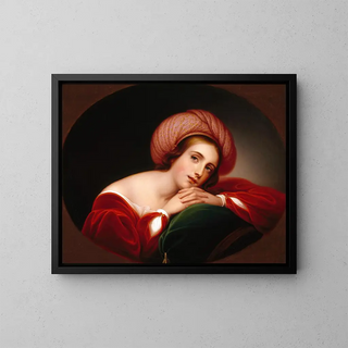 Geïdealiseerde portret - Rembrandt Peale — ingelijst kunstwerk aan de muur