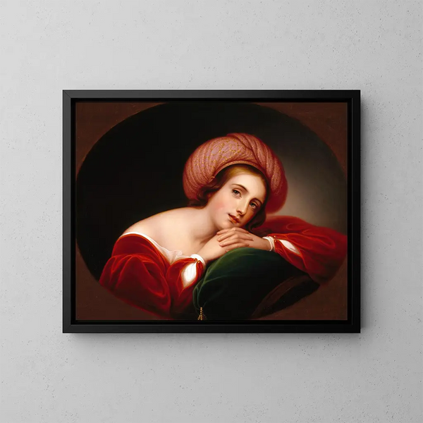 Geïdealiseerde portret - Rembrandt Peale — ingelijst kunstwerk aan de muur