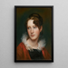 Portret van Rosalba Peale - Rembrandt Peale — ingelijst kunstwerk aan de muur