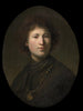 Een jonge man met een ketting - Rembrandt van Rijn — weergave van het kunstwerk