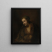 Hendrickje Stoffels 1626-1663 - Rembrandt van Rijn — framed artwork on a wall