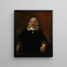 Portret van een man met wit haar - Rembrandt van Rijn — ingelijst kunstwerk aan de muur