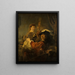 van Rembrandt en Saskia in de scène van de verloren zoon - Rembrandt van Rijn — ingelijst kunstwerk aan de muur