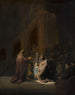 lofzang van Simeon - Rembrandt van Rijn — weergave van het kunstwerk