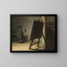 L'artiste dans son atelier - Rembrandt van Rijn — ingelijst kunstwerk aan de muur