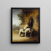 De goede Samaritaan - Rembrandt van Rijn — ingelijst kunstwerk aan de muur
