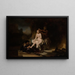 De badende Bethsabée - Rembrandt van Rijn — ingelijst kunstwerk aan de muur