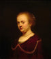 Jong meisje met een gouden ketting - Rembrandt van Rijn — weergave van het kunstwerk