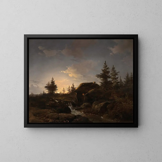 Remigius Adrianus van Haanen - A Moonlit Night.webp