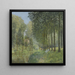 van een rustplaats aan de rand van de beek in het bos - Alfred Sisley — ingelijst kunstwerk aan de muur