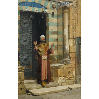 Reproduction À la porte de la mosquée - Ludwig Deutsch
