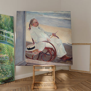 Reproduction Antonio García à la plage - Joaquín Sorolla