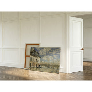 Reproduction Bateau dans l'inondation à Port-Marly - Alfred Sisley