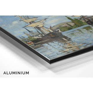 Reproduction Bateaux sur la Seine à Rouen - Claude Monet