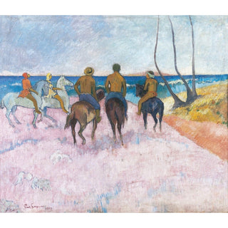 Reproduction Cavaliers sur la plage I - Paul Gauguin