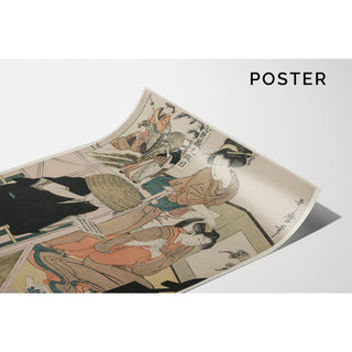 Reproduction Chushingura, Acte IX de L'entrepôt de la loyauté - Kitagawa Utamaro