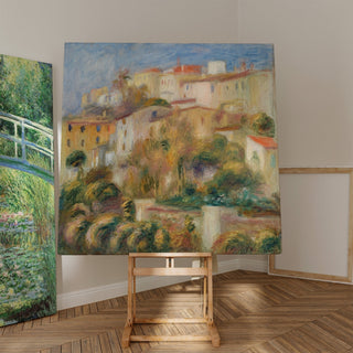Reproduction Groupe de maisons sur un coteau - Pierre-Auguste Renoir