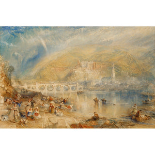 Reproduction Heidelberg, avec un arc-en-ciel - Joseph Mallord William Turner