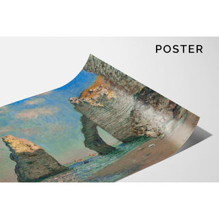 Reproduction L'Aiguille et la falaise d'Aval de Claude Monet