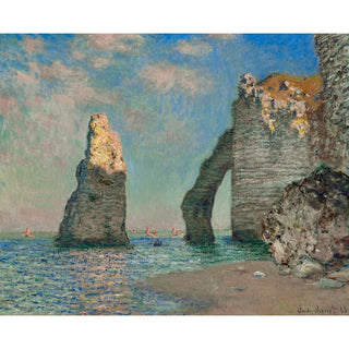 Reproduction L'Aiguille et la falaise d'Aval de Claude Monet