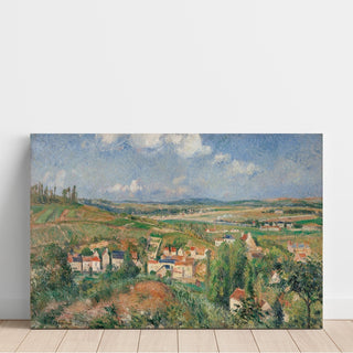 Reproduction L'hermitage en été, Pontoise - Camille Pissarro