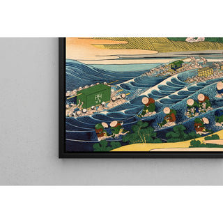 Reproduction Le Mont Fuji vu depuis Kanaya - Katsushika Hokusai