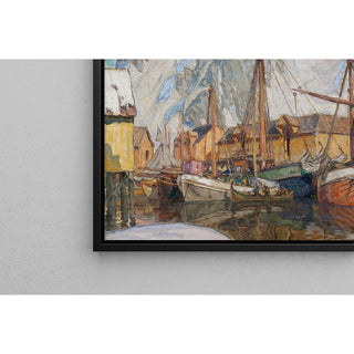 Reproduction Le port de Svolvær, Lofoten - Anna Boberg