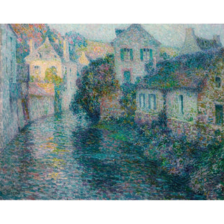 Reproduction Les Vieilles Maisons, Quimperlé - Henri Le Sidaner