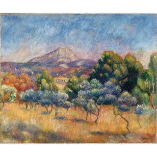 Reproduction Montagne Sainte-Victoire - Pierre-Auguste Renoir