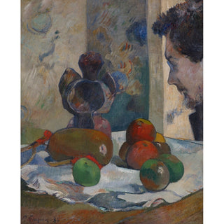 Reproduction Nature morte avec profil de Laval - Paul Gauguin
