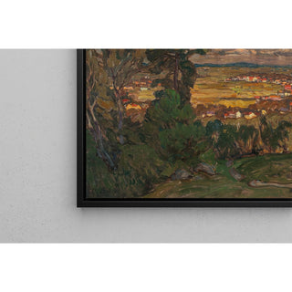 Reproduction Paysage avec un village. Étude du nord de la Norvège - Anna Boberg