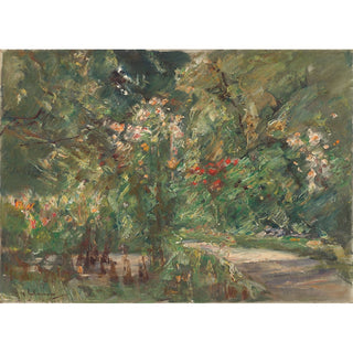 Reproduction Plantes vivaces dans le jardin potager, vue vers le nord-ouest - Max Liebermann