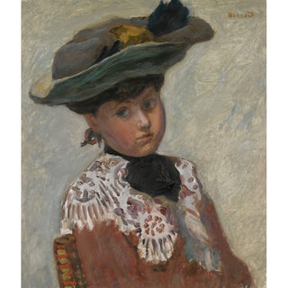 Reproduction Portrait de Jeune Femme Or Le Chapeau - Pierre Bonnard